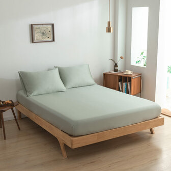 Hoeslaken - Sage Green - Premium 140 X 200