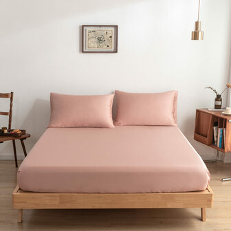 Hoeslaken (Topdekmatras) - Cuddle Pink - Premium 200 X 200