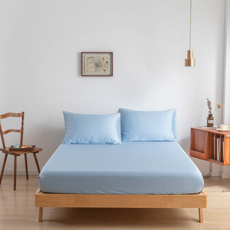 Hoeslaken - Sky Blue - Premium 80 X 200