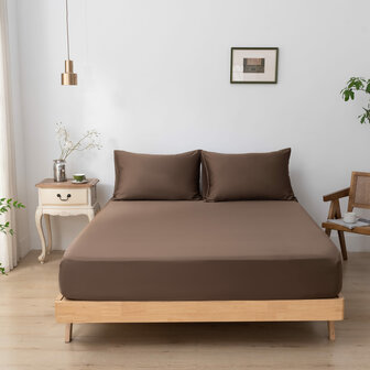Hoeslaken - Coffee Brown - Premium 80 X 200