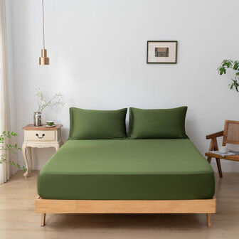 Hoeslaken - Deep Moss - Premium 80 X 200