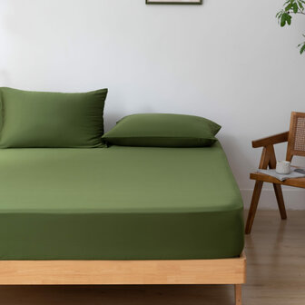 Hoeslaken - Deep Moss - Premium 80 X 200