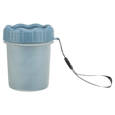 Trixie Pootreiniger Voor De Hond Silicone / Pp Blauw SMALL 11 CM
