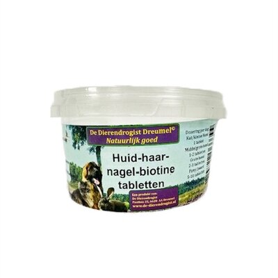 Dierendrogist Huid-Haar-Nagel-Biotine Tabletten 100 STUKS