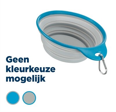 Trixie Voerbak / Drinkbak Reis Stevige Rand Siliconen Assorti 1 LTR 18 CM