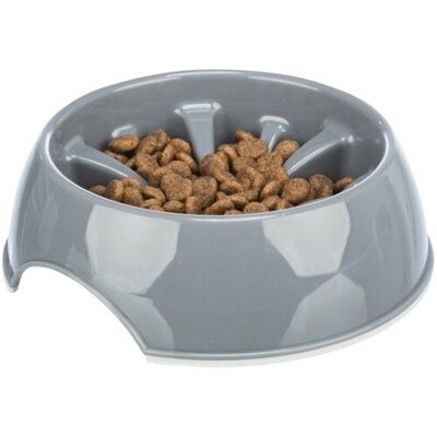 Trixie Voerbak Slowfeeding Kunststof / Tpr Assorti 25 CM 1,4 LTR
