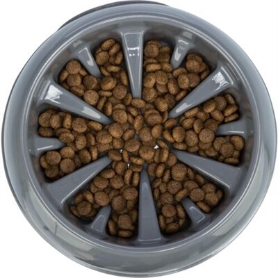 Trixie Voerbak Slowfeeding Kunststof / Tpr Assorti 25 CM 1,4 LTR