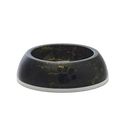 Savic Voerbak Delice 2 Marble Zwart / Goud 20,5X20,5X6,5 CM 600 ML