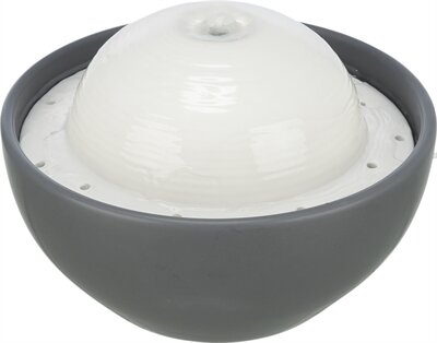 Trixie Vital Dome Drinkfontein Keramiek Grijs / Wit 1,5 LTR 20X10X20 CM