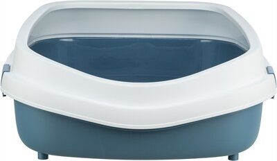 Trixie Kattenbak Primo Met Rand Blauw / Wit XXL 71X56X25 CM