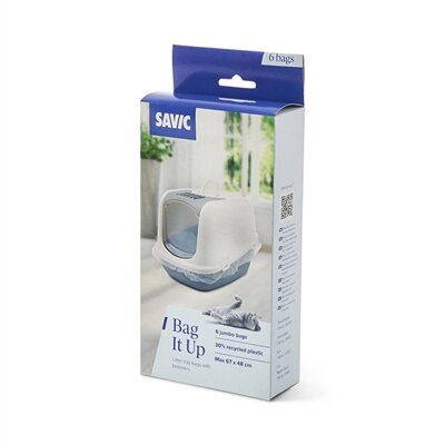 Savic Bag It Jumbo Kattenbakzak Voor Nestor Jumbo / Aseo Jumbo / Leo 11,2X4,7X24,3 CM