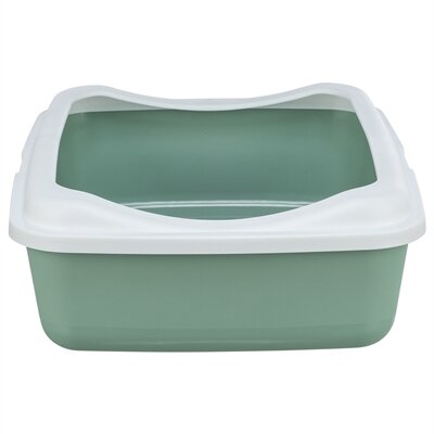 Trixie Kattenbak Classic Met Rand Salie / Wit 37X48X15 CM