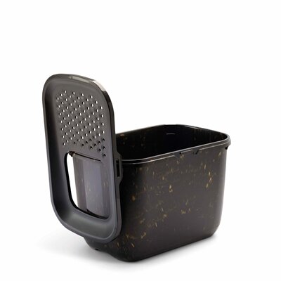 Savic Kattenbak Hop In Marble Zwart / Goud 58,8X39X39,5 CM