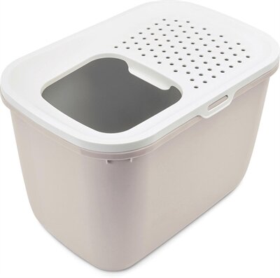 Savic Kattenbak Hop In Wit / Mokka 58,5X39X39,5 CM