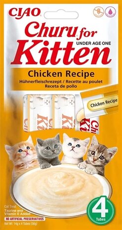 Inaba Churu Kitten Chicken Recipe 4X14GR