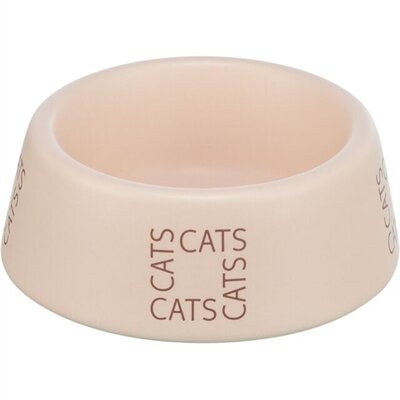 Trixie Voerbak / Drinkbak Kat Cats Keramiek Roze 150 ML 12 CM