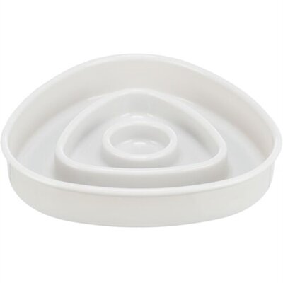 Trixie Voerbak Slowfeeding Kunststof / Tpr Grijs 15X15 CM 350 ML