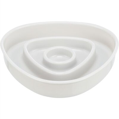 Trixie Voerbak Slowfeeding Kunststof / Tpr Grijs 15X15 CM 350 ML