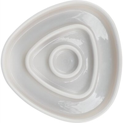 Trixie Voerbak Slowfeeding Kunststof / Tpr Grijs 15X15 CM 350 ML