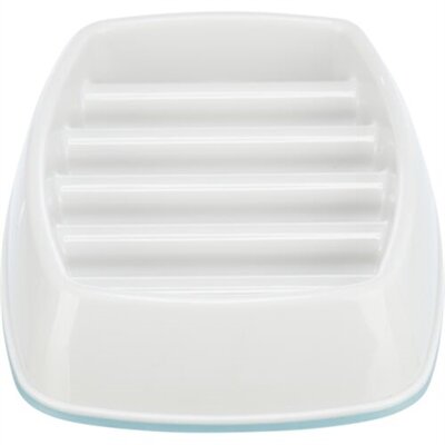 Trixie Voerbak Slowfeeding Kunststof / Tpr Grijs 21X14 CM 250 ML