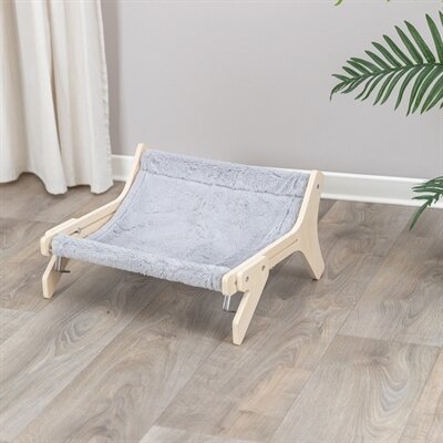 Trixie Hangmat Hout Onbehandeld Grijs 47X24X38 CM