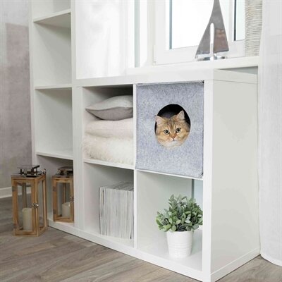 Trixie Kattenmand Iglo Anton Grijs 37X33X33 CM