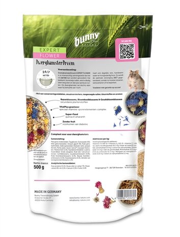 Bunny Nature Dwerghamsterdroom Expert Flower 500 GR