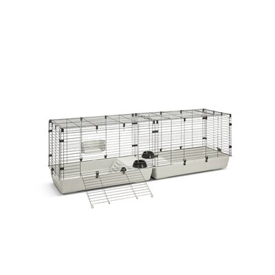 Savic Clubix 200 Knaagdierkooi Zwart / Lichtgrijs 200X50X63,5 CM