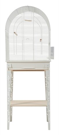 Zolux Vogelkooi Patio Met Standaard Wit 53X33X144 CM
