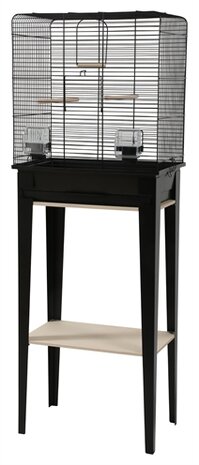 Zolux Vogelkooi Chic Loft Met Meubel Zwart 124X44,5X28 CM