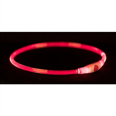 Trixie Lichtgevende Halsband Usb Flash Light Oplaadbaar Tpu Multi 40X0,8 CM