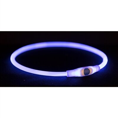 Trixie Lichtgevende Halsband Usb Flash Light Oplaadbaar Tpu Multi 65X0,8 CM