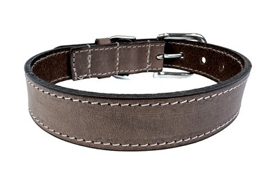 Sazzz Halsband Hond Nomad Vintage Leer Bruin 22-28X1,5 CM