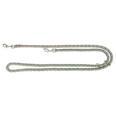 Trixie Hondenriem Cavo Verstelbaar Salie Groen / Zand 200X1,2 CM