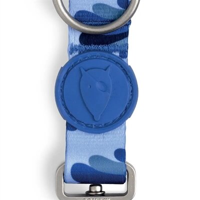 Morso Hondenriem Verstelbaar Gerecycled Splash Blauw 75-230X1,5 CM 1-4 KG