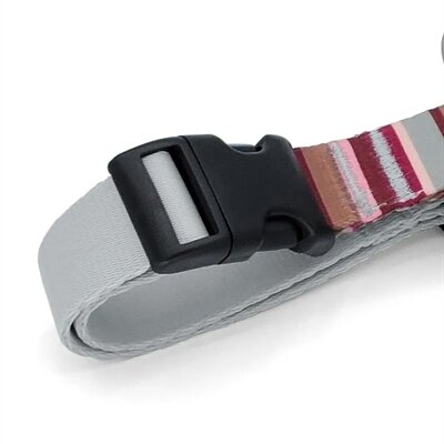 Morso Hondentuig H-Tuig Gerecycled Skyline Rood / Roze 60-80X2,5 CM