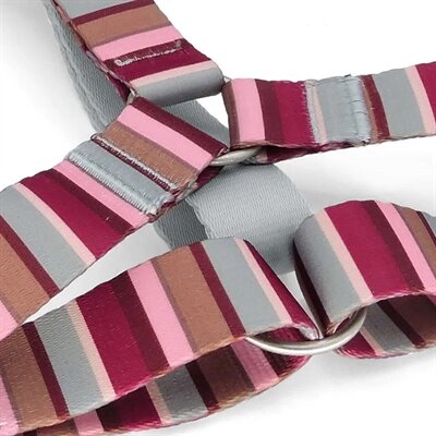 Morso Hondentuig H-Tuig Gerecycled Skyline Rood / Roze 60-80X2,5 CM