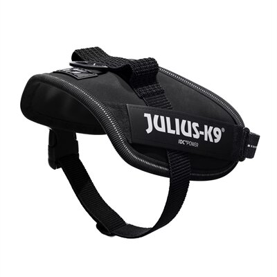 Julius K9 Idc Power-Harnas / Tuig Voor Labels Zwart MINI MINI/40-53 CM
