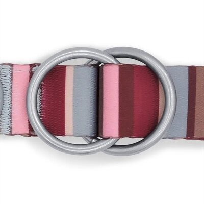 Morso Hondenriem Verstelbaar Gerecycled Skyline Rood / Roze 75-230X1,5 CM 4-20 KG