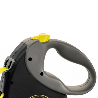 Flexi Rollijn Giant Tape Neon Zwart / Geel M 8 MTR
