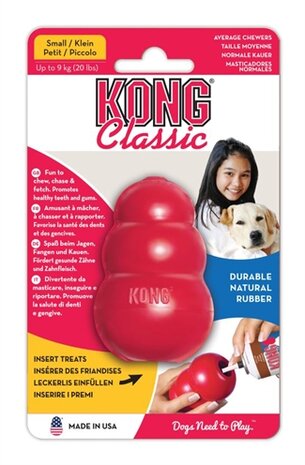 Kong Classic Rood SMALL 4,5X4,5X7,5 CM