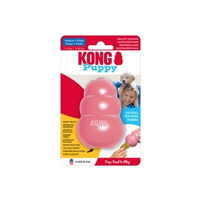 Kong Puppy Roze Of Blauw Assorti MEDIUM 8,5X5,5X5,5 CM