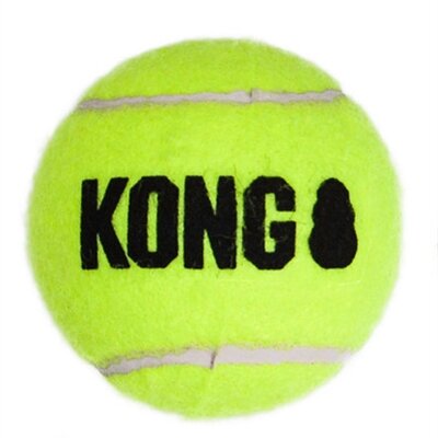 Kong Squeakair Tennisbal Geel Met Piep MEDIUM 6,5 CM