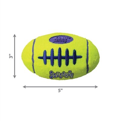 Kong Airdog Football Geel MEDIUM 13X8 CM