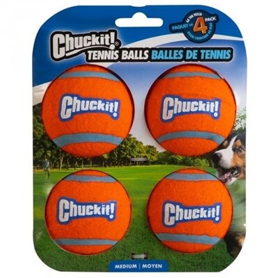 Chuckit Tennisbal MEDIUM 6 CM 4 ST