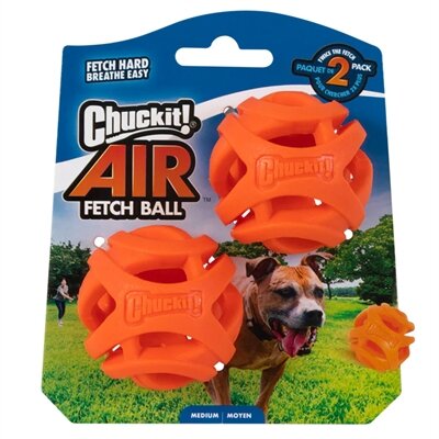 Chuckit Breathe Right Fetch Bal Oranje MEDIUM 2 ST