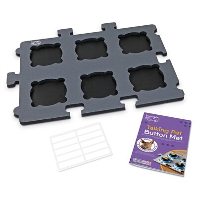 Hunger For Words Talking Pet Button Mat 47,X34,X2, CM