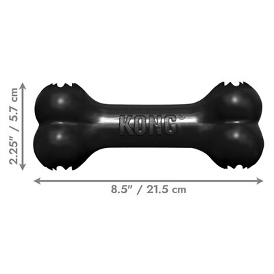 Kong Extreme Goodie Bone Zwart 21,5X5,5X8,5 CM