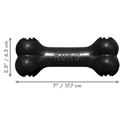 Kong Extreme Goodie Bone Zwart 18X4,5X6,5 CM