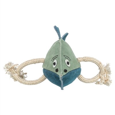 Trixie Vis Leer Met Touw 28 CM